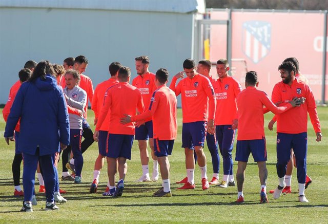 Soccer: La Liga - Training day -Atletico de Madrid 