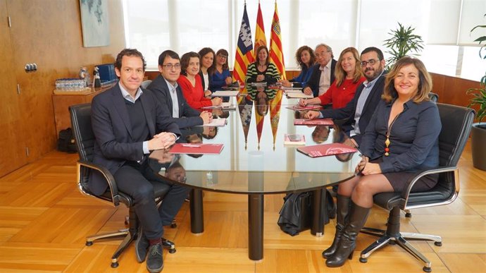 El Consell de Govern reunido en Ibiza