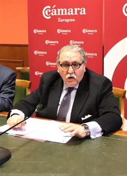 El presidente de la Cámara de Comercio de Zaragoza, Manuel Teruel