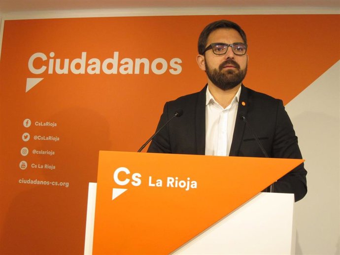 El portavoz de Cs en La Rioja, Diego Ubis                            