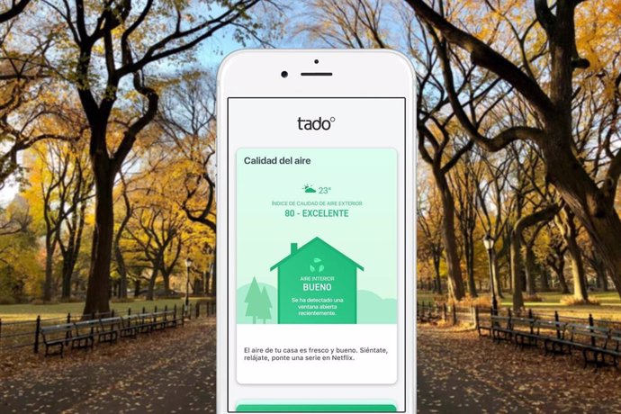 La 'app' tado proporcionará informacíon y consejos para mejorar la calidad del a
