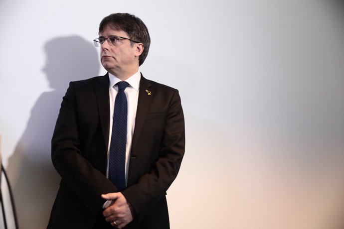Carles Puigdemont press conference in Berlin