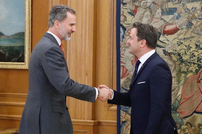 El Rey con el primer ministro de Luxemburgo