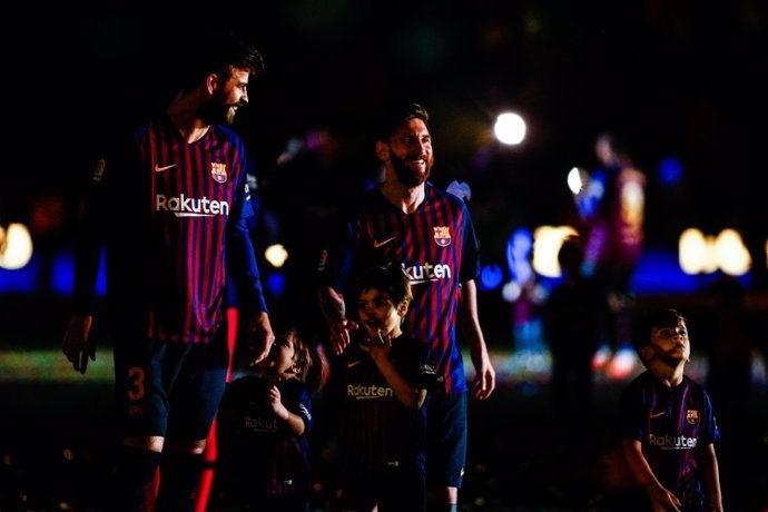 Gerard Piqué Leo Messi Barcelona