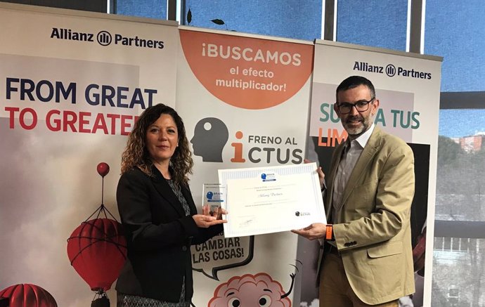 La Asociación Freno al Ictus entrega a Allianz Partners el sello 'Brain Caring P