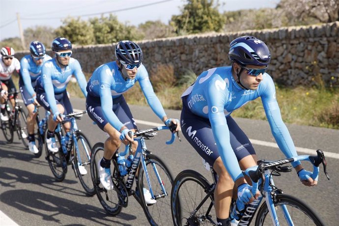 El ciclista español Mikel Landa, del Movistar Team