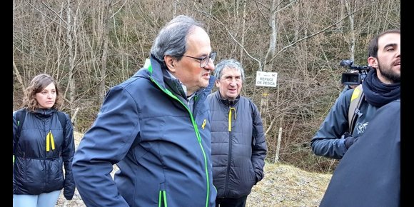 4. Torra afirma que el lunes estará en Bruselas pese a vetarse su acto con Puigdemont en el Parlamento Europeo