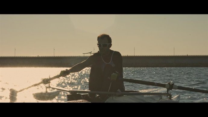 Juan Luis Moraes, remero con parálisis cerebral