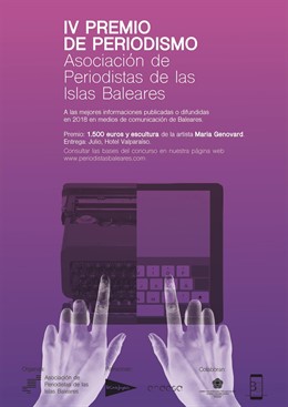 Cartel de la convocatoria del IV Premios de Periodismo de Apib