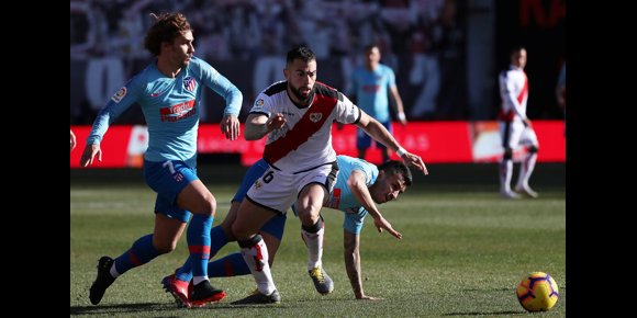 1. Griezmann rescata al Atlético en Vallecas