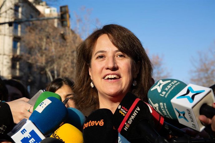 Protesta convocada por partidos y entidades soberanistas contra el juicio del 1-