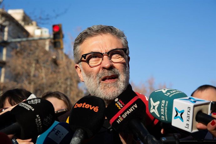 Protesta convocada por partidos y entidades soberanistas contra el juicio del 1-