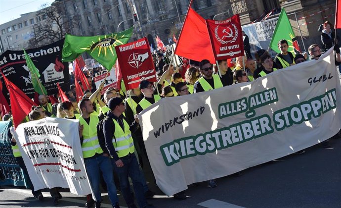 Manifestación contra la Conferencia de Seguridad de Múnich