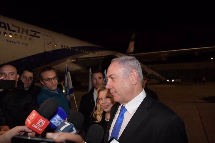 Israeli Prime Minister Benjamin Netanyahu travels to Poland