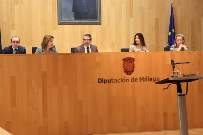 Pleno de la Diputación de málaga enero de 2019 Francisco Salado presidente en fu