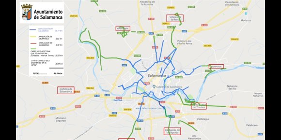 2. Salamanca alcanzará los 91 kilómetros de red ciclista por la movilidad sostenible