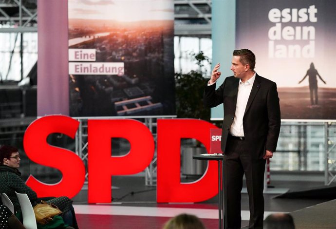 Acto del SPD en Sajonia, Alemania