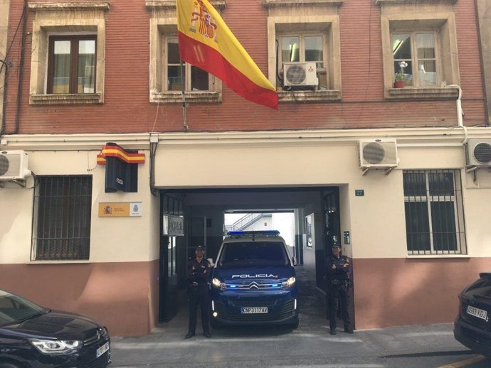 Furgón policial en unas instalaciones de la Policía Nacional en una imagen de ar