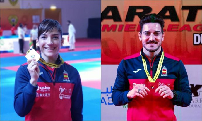 Sandra Sánchez y Damián Quintero, oro y plata en la Premier League de Dubái