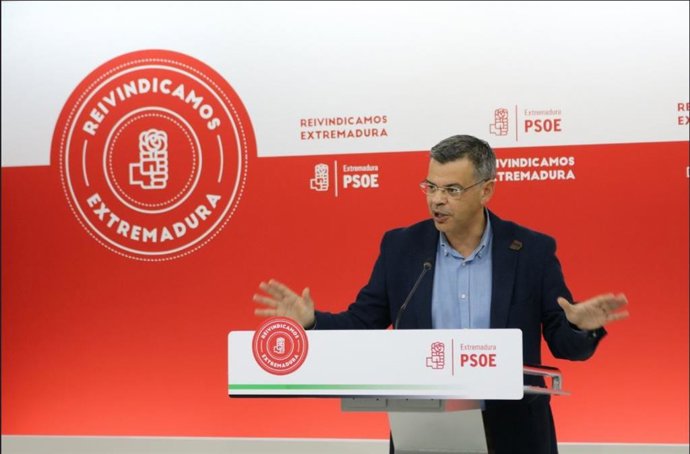 Portavoz del PSOE de Extremadura, Juan Antonio González