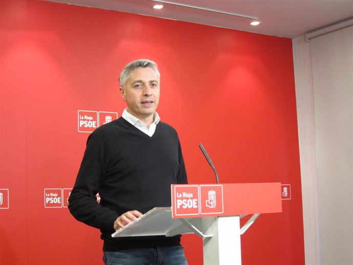 Francisco Ocón , secretario general del PSOE de La RIoja