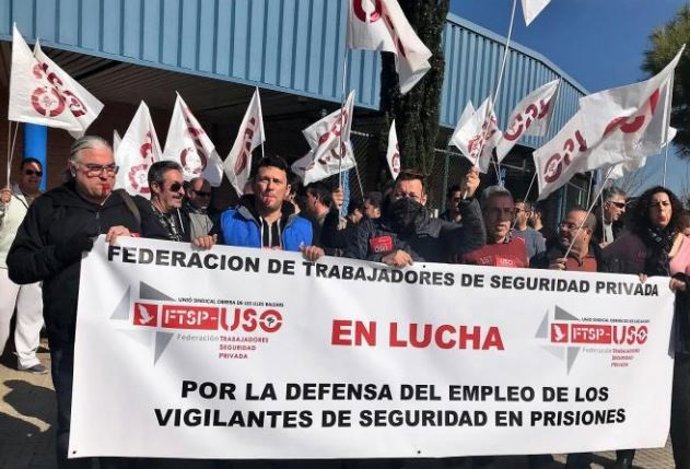 Concentració Seguretat Privada Presó de Palma