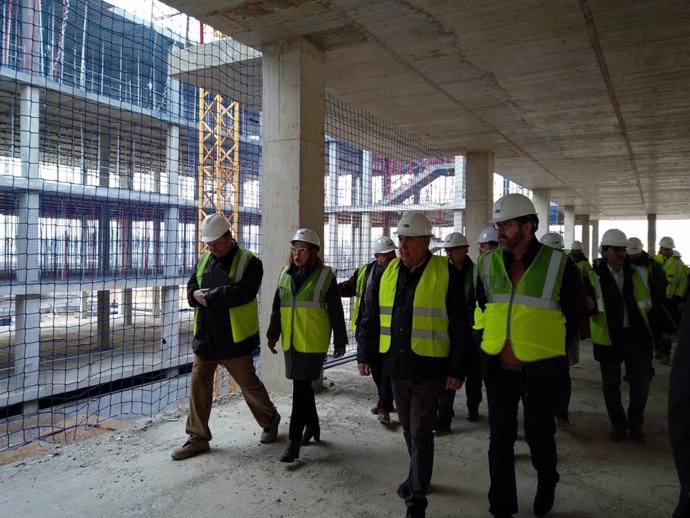 Ventura, en la visita a las obras del futuro Hospital de Alcañiz