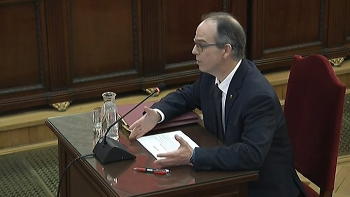 Interrogatori a Jordi Turull en el judici pel procés