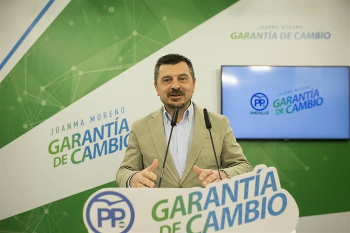 El vicesecretario de Organización, Formación y Electoral del PP-A, Toni Martín, 