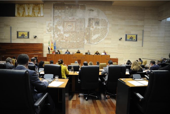 Pleno en la Asamblea de Extremadura- ARCHIVO