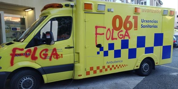 7. El 061 denuncia 22 ambulancias dañadas desde el lunes en el segundo tramo de huelga