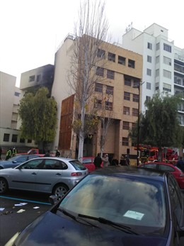 El edificio de los Juzgados de Ibiza afectado por un incendio (archivo)