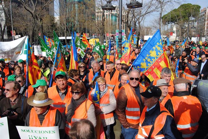 Manifestación citricultores