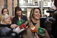 Susana Díaz afirma que le da "fortaleza" para seguir trabajando para que PSOE-A vuelva a la Junta "cuanto antes"