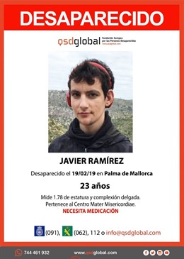 Jove de 23 anys desaparegut a Palma  