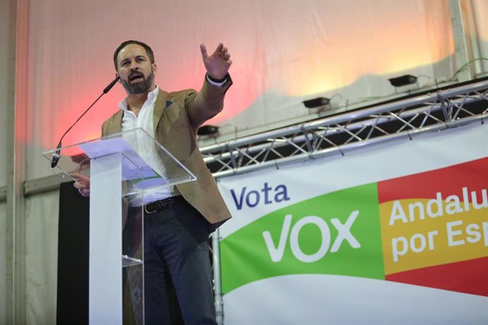 En Sevilla, mitin de cierre de campaña de VOX con la participación de su preside