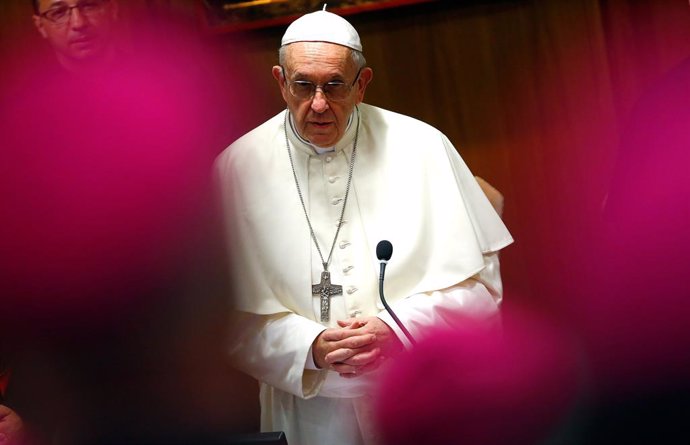 El Papa Francisco en una conferencia con obispos 