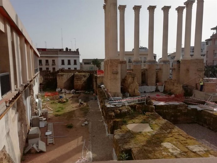 Obras en el Templo Romano de Córdoba para hacer visitable el interior
