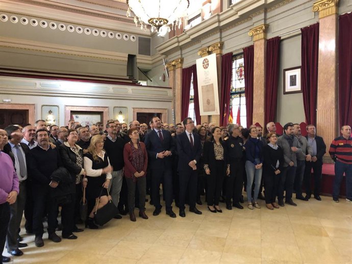 Acto de homenaje a los 80 policías locales que se jubilan este año en Murcia, pr