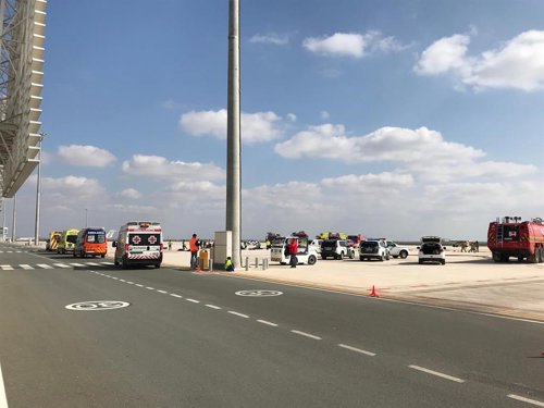 El Aeropuerto Internacional Región de Murcia realiza un simulacro de emergencia 