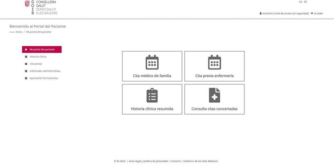 El nuevo portal del paciente del Servicio de Salud