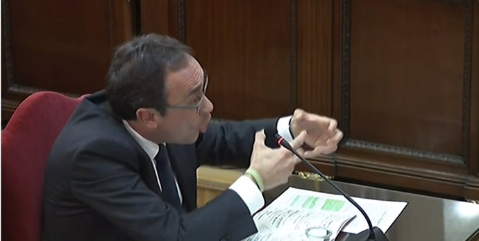 Interrogatori a Josep Rull en el judici pel procés
