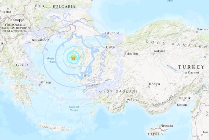 Terremoto en la zona occidental de Turquía