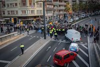 Talls puntuals a la Diagonal, la Gran Via i els accessos a la ronda de Dalt de Barcelona per la vaga