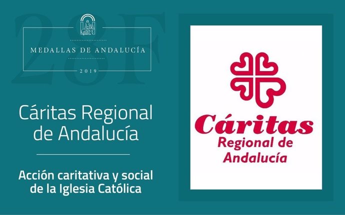 Cáritas recibe una de las Medallas de Andalucía