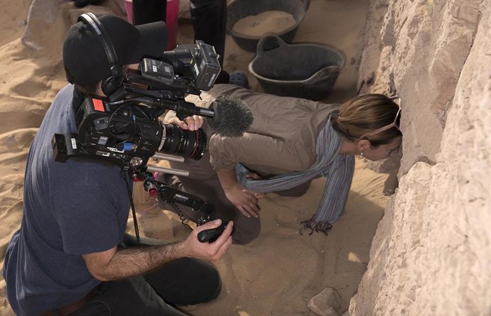 Grabación de la serie de National Geographic sobre trabajos de la UJA en Qubett 