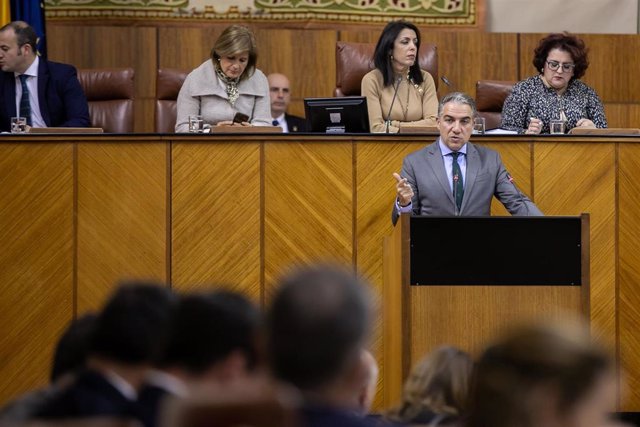 Primera sesión del Pleno del Parlamento andaluz