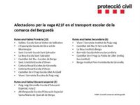 Suspenen 18 rutes escolars al Bergued (Barcelona) per la vaga