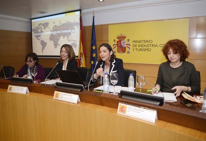 Presentación del balance de comercio exterior de 2018 realizado por la ministra 