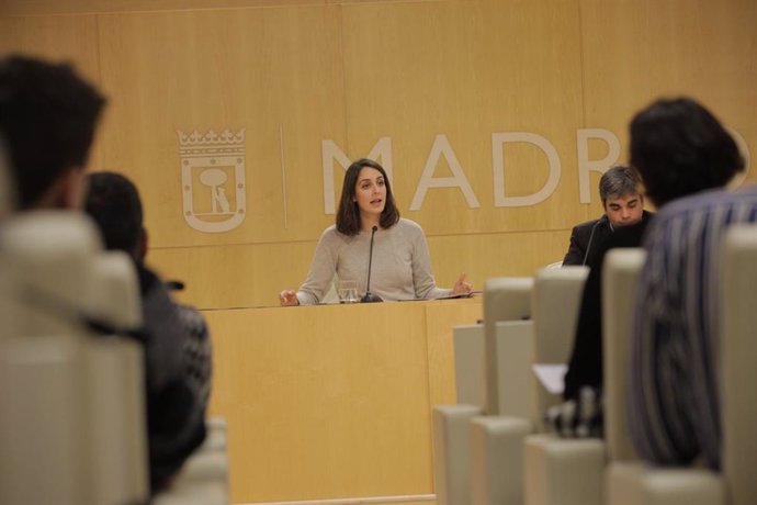 Rita Maestre atiende a los medios de comunicación en rueda de prensa